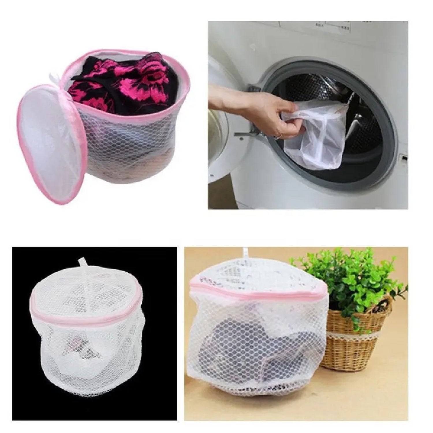 8359 Small Round cloth washing Laundray bag | washing net bag Pouch | Mesh Laundry Bag with rust free zipper for Washing, socks and underwear (1 Pc) 8359 Small Round cloth washing Laundray bag | washing net bag Pouch | Mesh Laundry Bag with rust free zipper for Washing, socks and underwear (1 Pc)